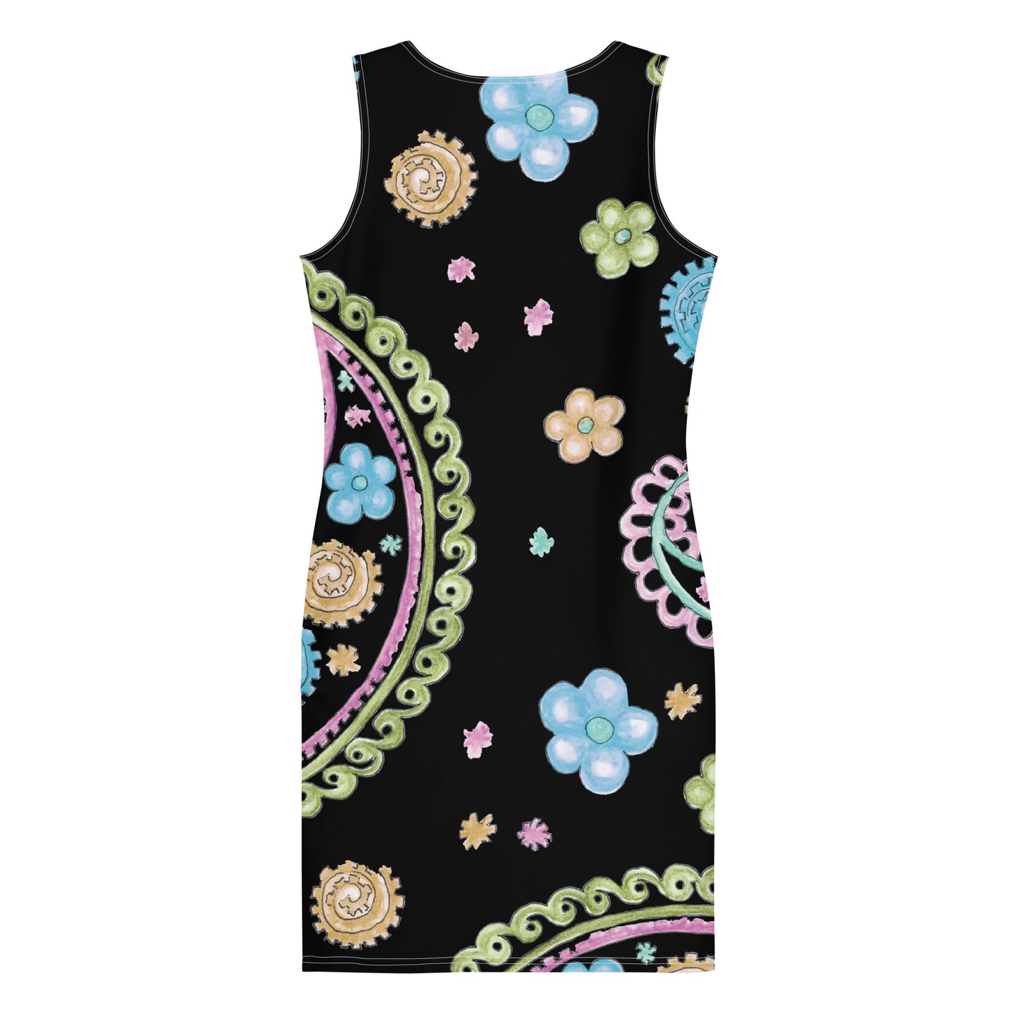 Black Summer Sublimation Cut & Sew Dress