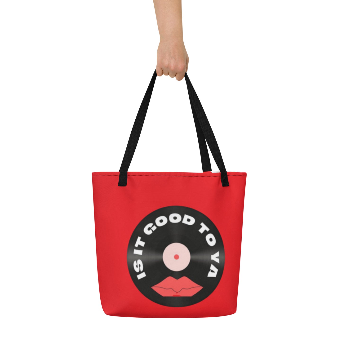 Is It Good To Ya All-Over Print Large Tote Bag