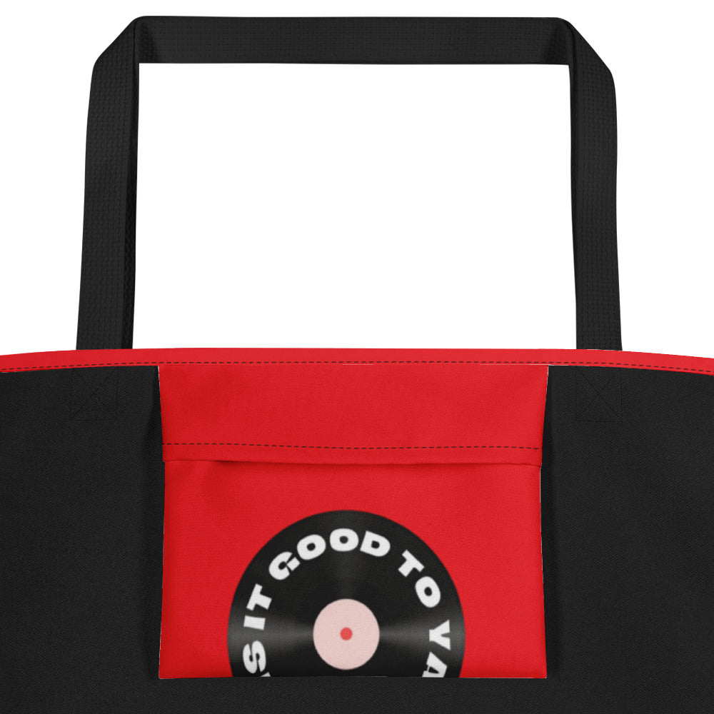 Is It Good To Ya All-Over Print Large Tote Bag