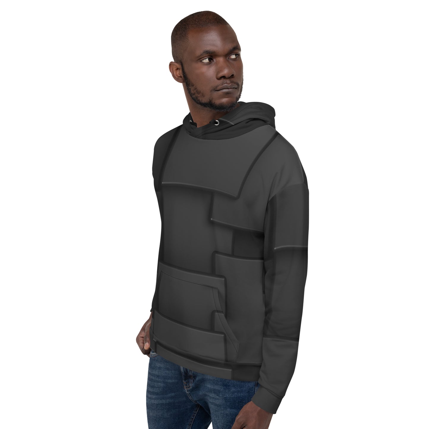 Black Square Unisex Hoodie