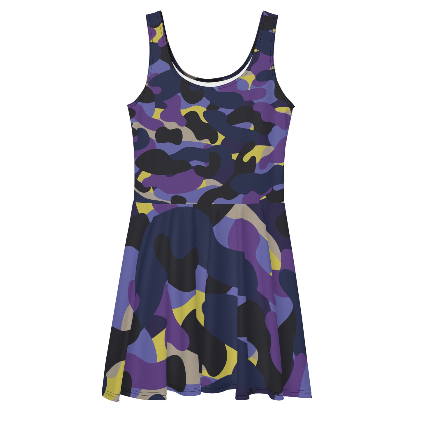 Purple Camo Skater Dress