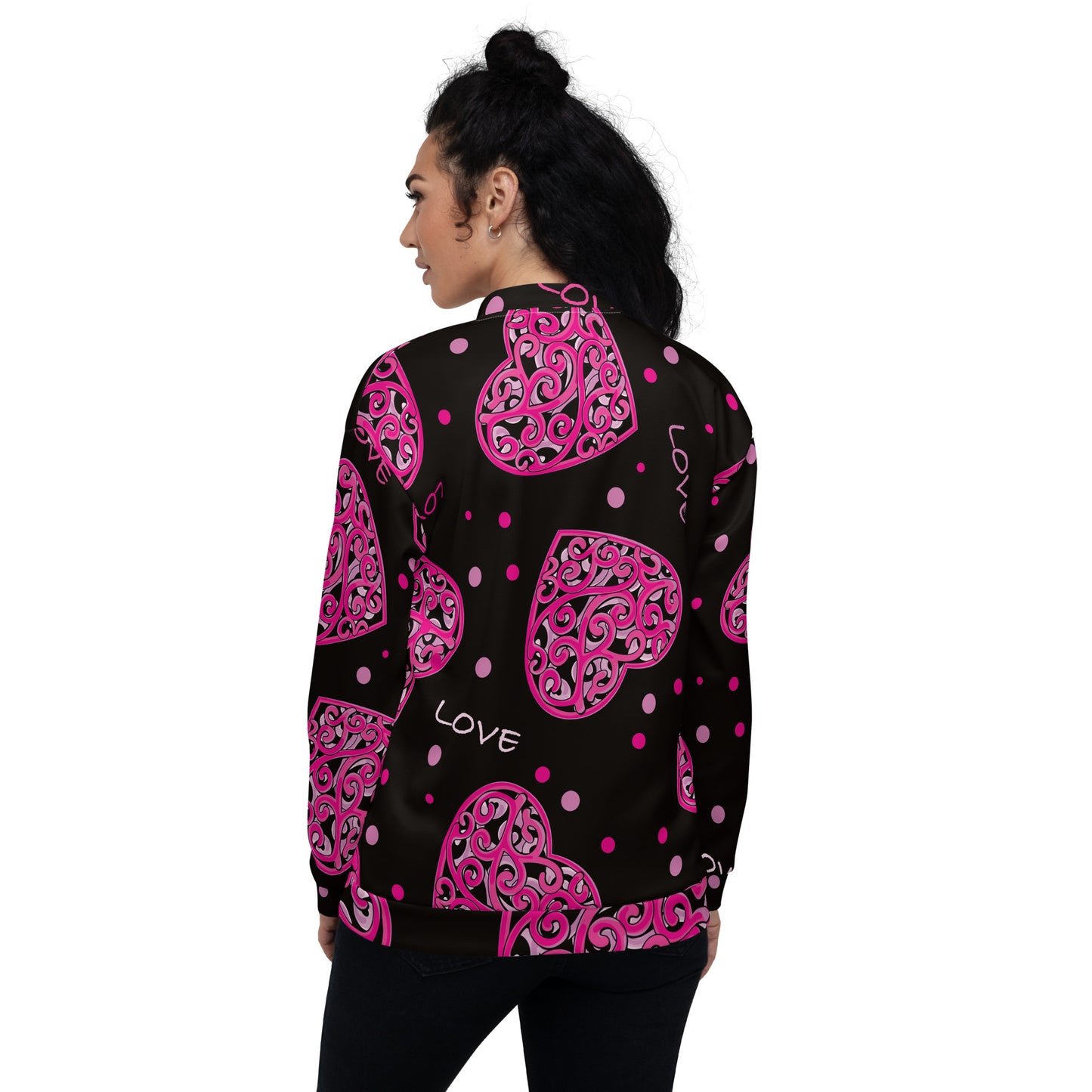 Love Heart Women's Bomber Jacket