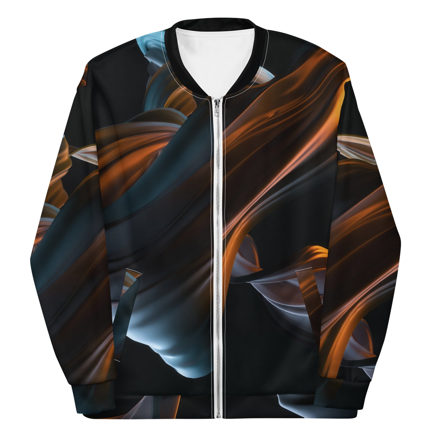 Black Illusion Unisex Bomber Jacket