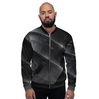 Black Unisex Bomber Jacket