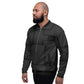 Black Square Unisex Bomber Jacket