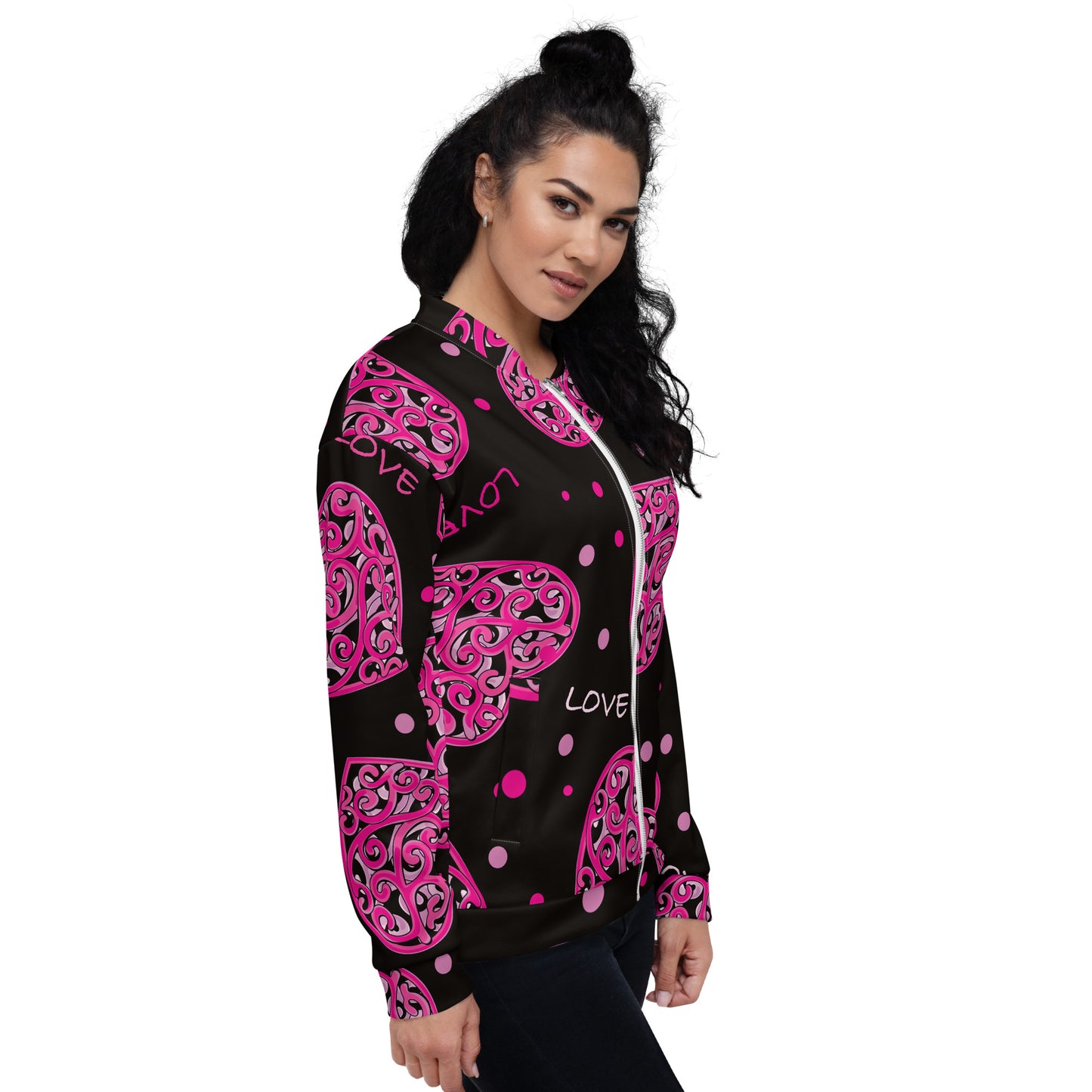 Love Heart Women's Bomber Jacket