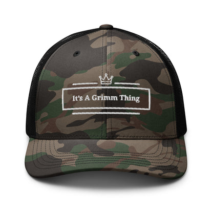 It's A Grimm Thing Camouflage trucker hat