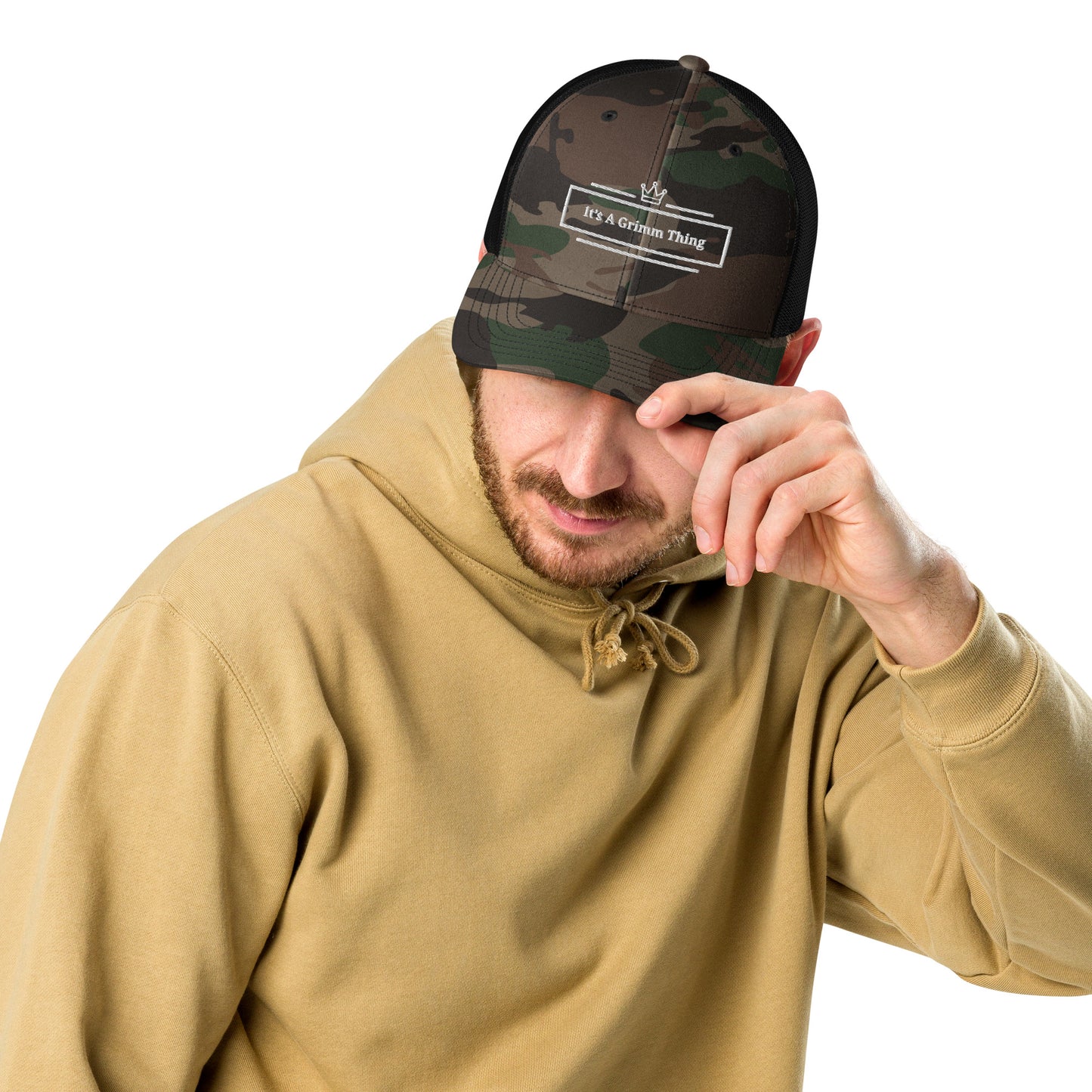 It's A Grimm Thing Camouflage trucker hat