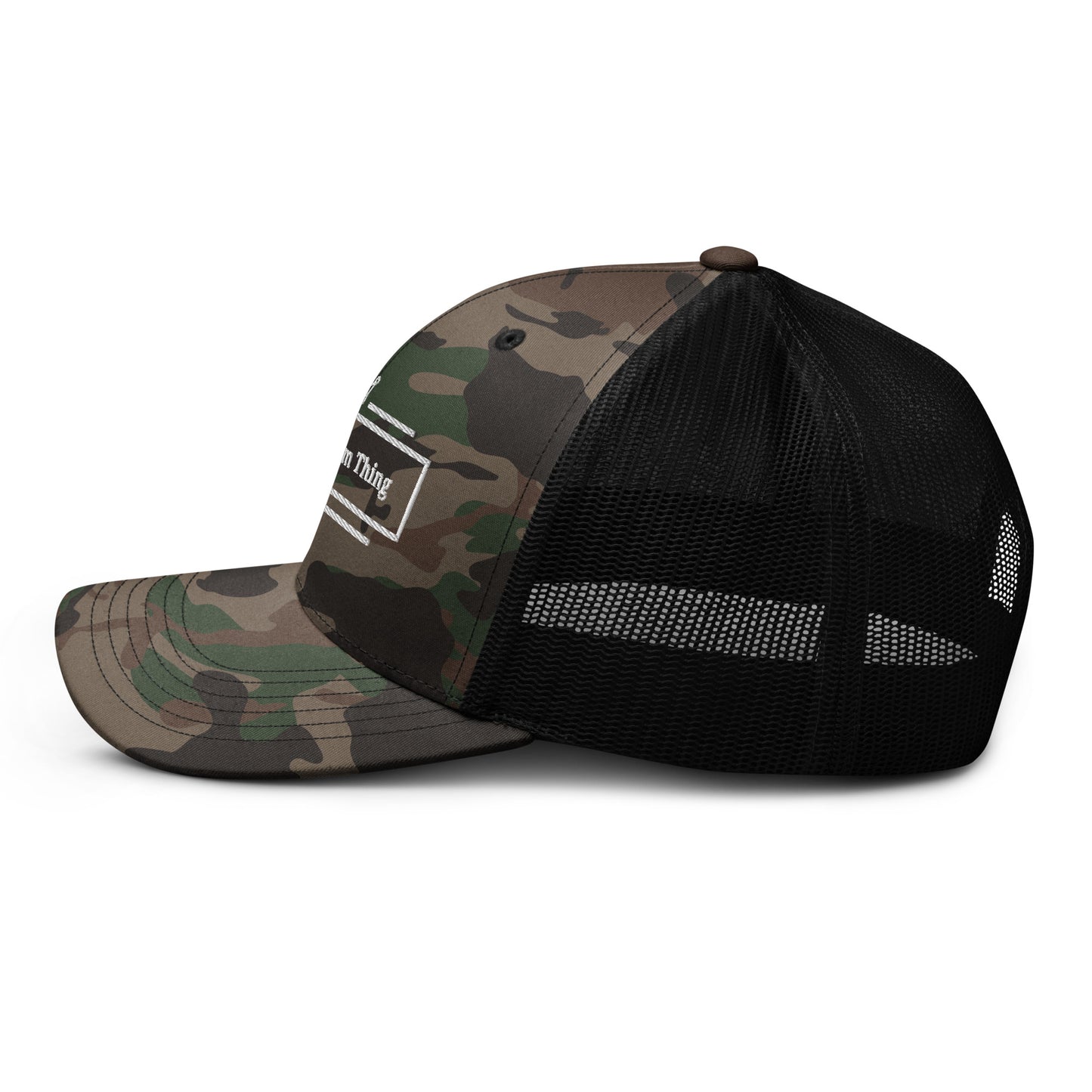 It's A Grimm Thing Camouflage trucker hat