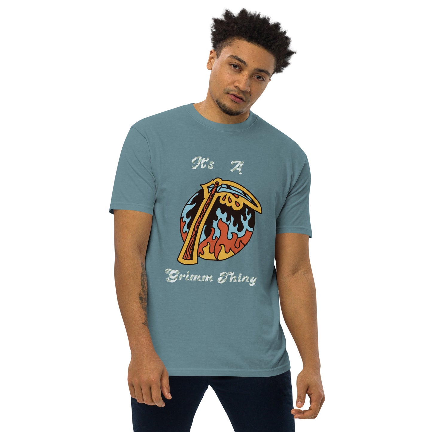 It's A Grimm Thing Diamond Men’s premium heavyweight tee