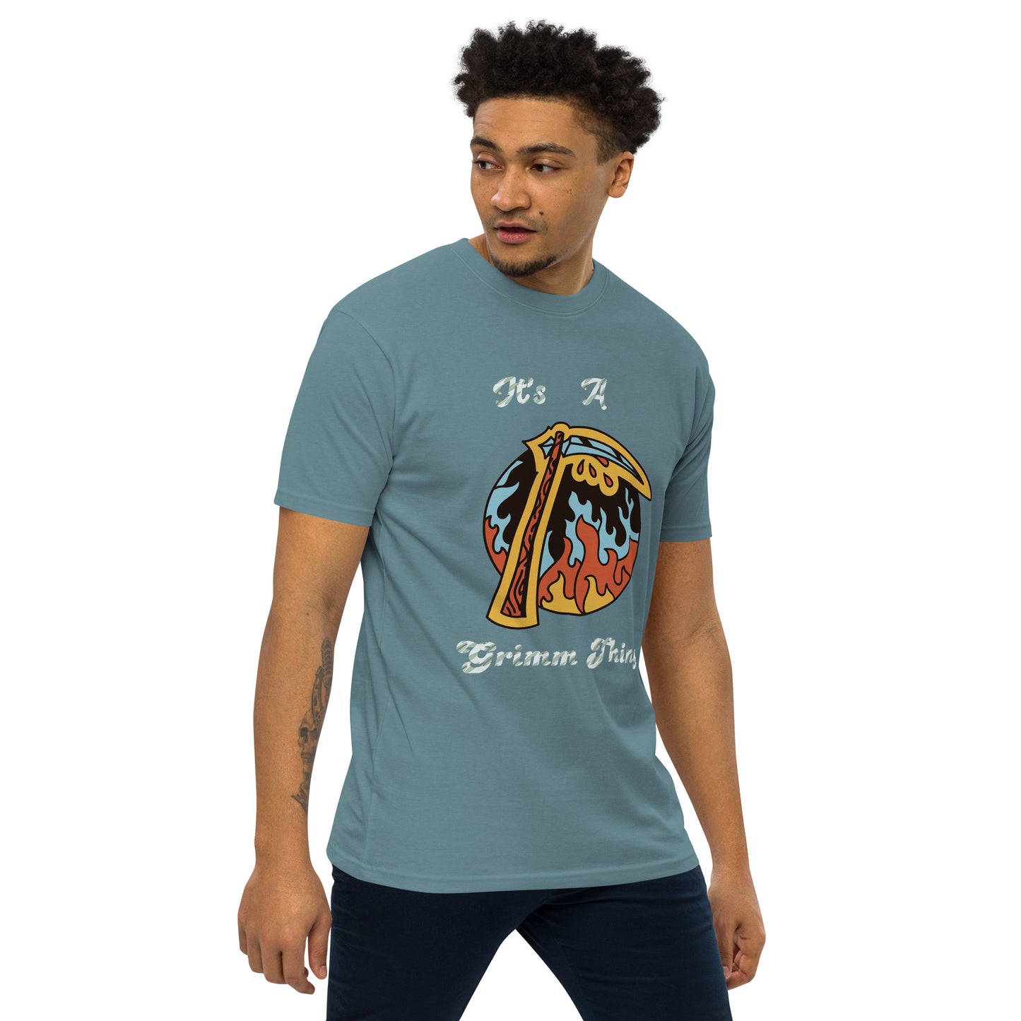 It's A Grimm Thing Diamond Men’s premium heavyweight tee