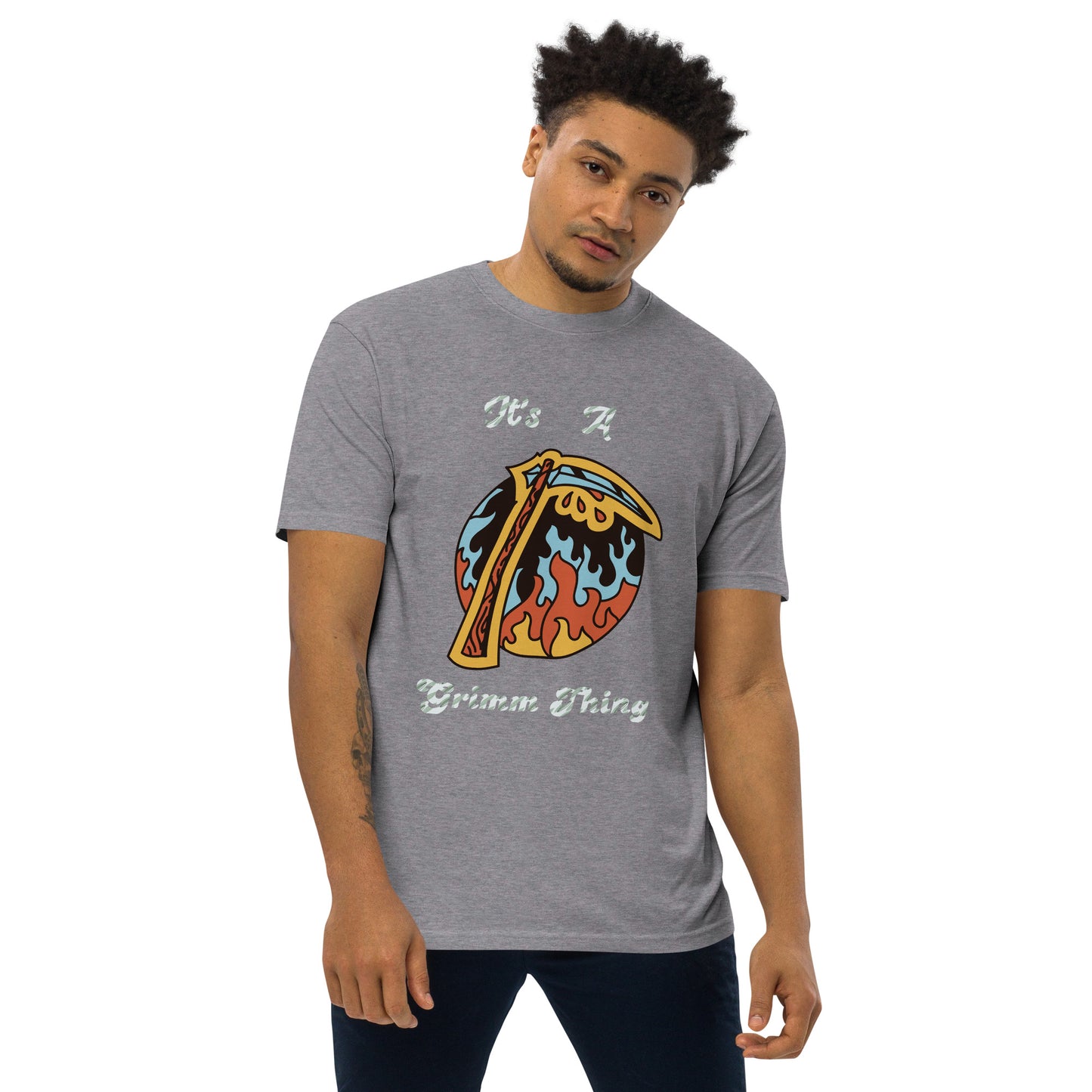 It's A Grimm Thing Diamond Men’s premium heavyweight tee