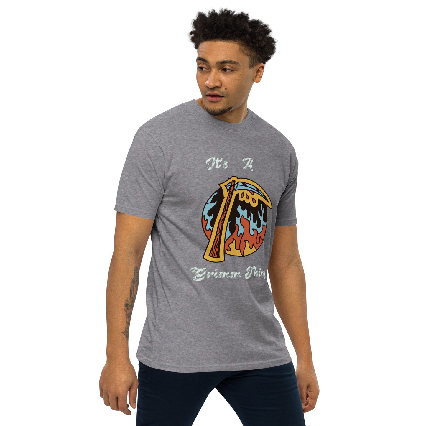 It's A Grimm Thing Diamond Men’s premium heavyweight tee