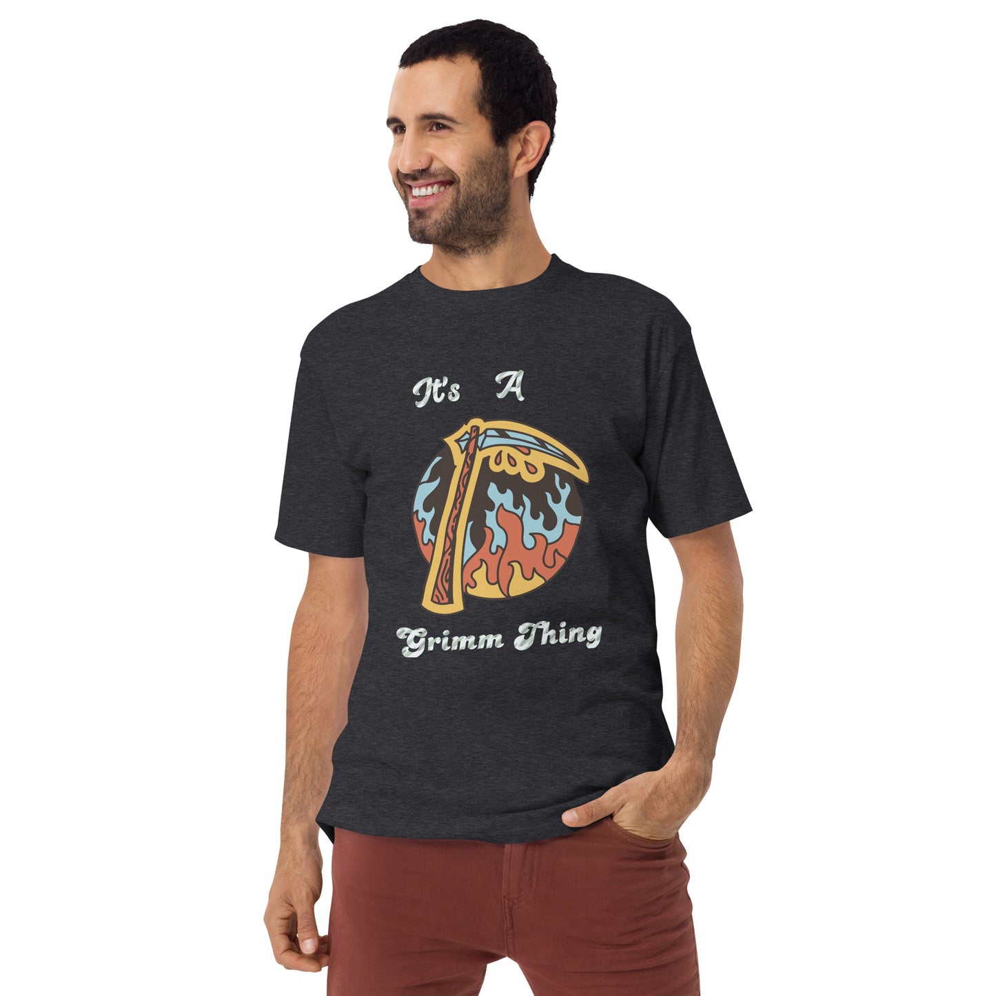 It's A Grimm Thing Diamond Men’s premium heavyweight tee