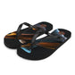 Black Illusion Flip-Flops