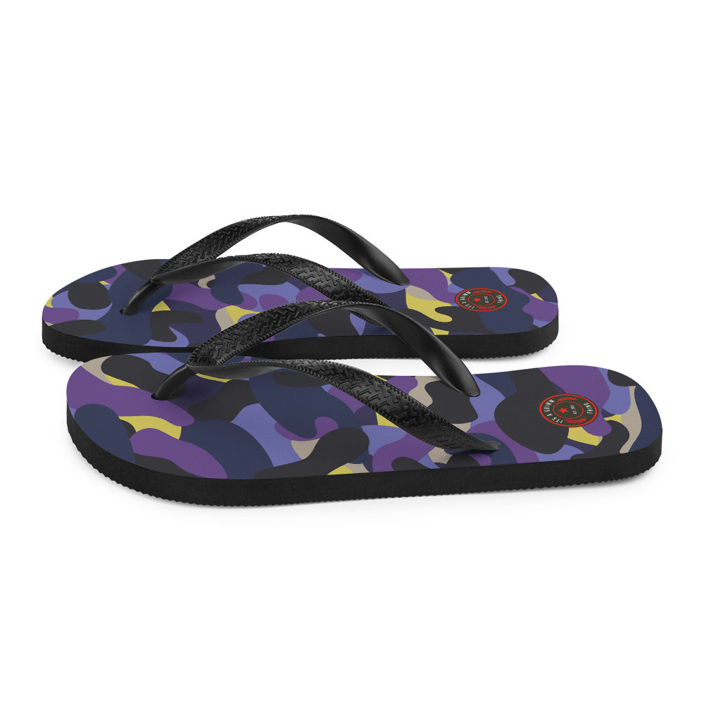 Purple Camo Flip-Flops