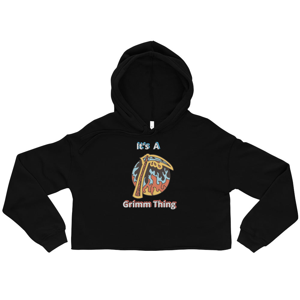 It's A Grimm Thing Crop Hoodie