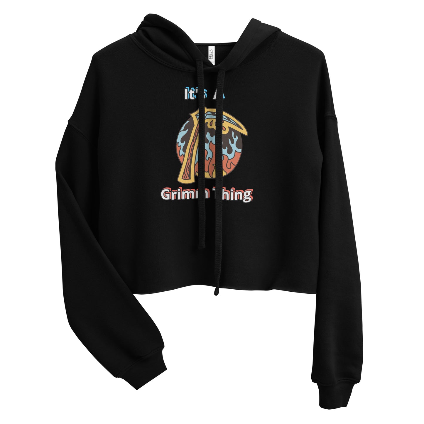 It's A Grimm Thing Crop Hoodie