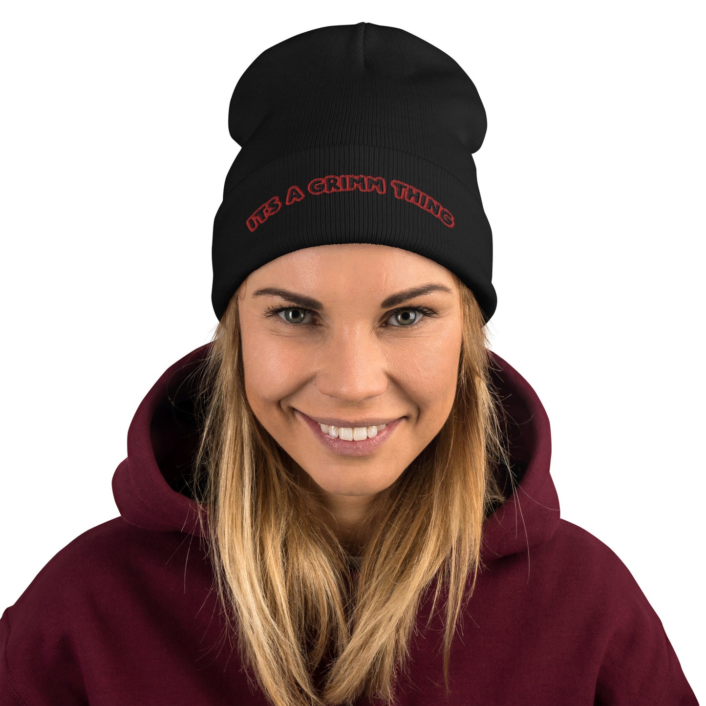 It's A Grimm Thing Embroidered Beanie